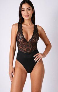 Боді Passion EVALIE BODY black L жива фотографія