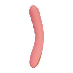 Смарт-вібратор з пульсацією Svakom Ava Neo Peach Pink, 15 режимів роботи, водонепроникний жива фотографія