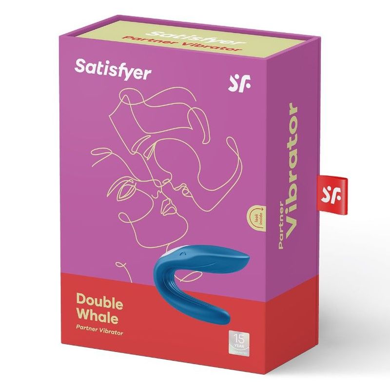 Вибратор для пар Satisfyer Double Whale с двумя моторчиками реальная фотография