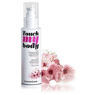 Розпродаж! Масажний гель і змазка Love To Love TOUCH MY BODY Cherry Blossom (100 мл) термін 02.2023 жива фотографія