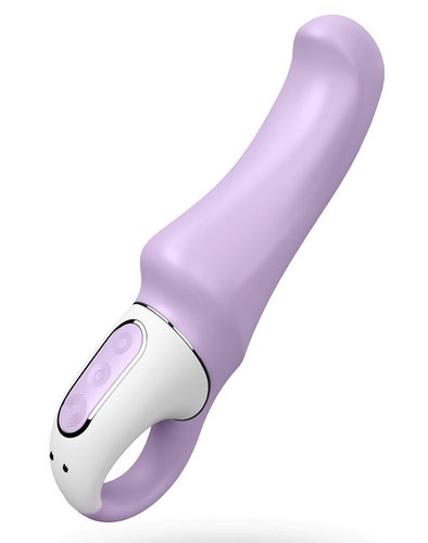 Потужний вібратор Satisfyer Vibes Charming Smile з гнучким стовбуром, літій силікон, 12 режимів жива фотографія