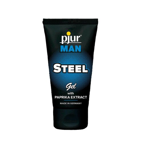 Гель для пеніса стимулювальний pjur MAN Steel Gel 50 ml з екстрактом паприки та ментолом жива фотографія