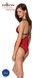 Напівпрозоре боді з мереживом Passion PEONIA BODY L/XL red