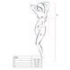 Бодистокинг Passion BS061 white, комбинезон, имитация чулок