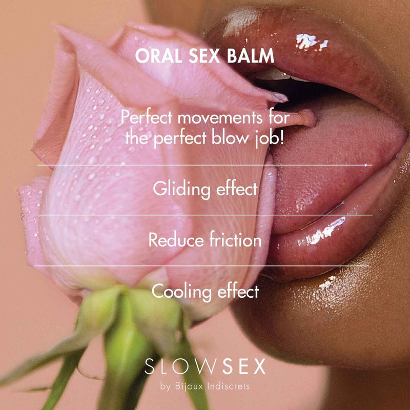 Стимулювальний бальзам для мінету Bijoux Indiscrets Slow Sex Oral sex balm жива фотографія