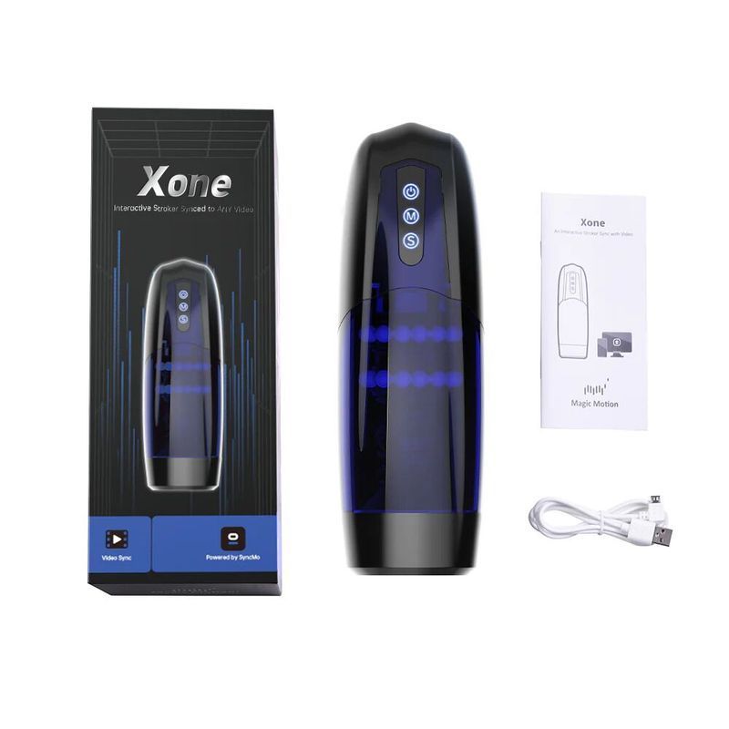 Интерактивный смарт мастурбатор Magic Motion Xone, имитация фрикций, 10 режимов, турбо-кнопка реальная фотография