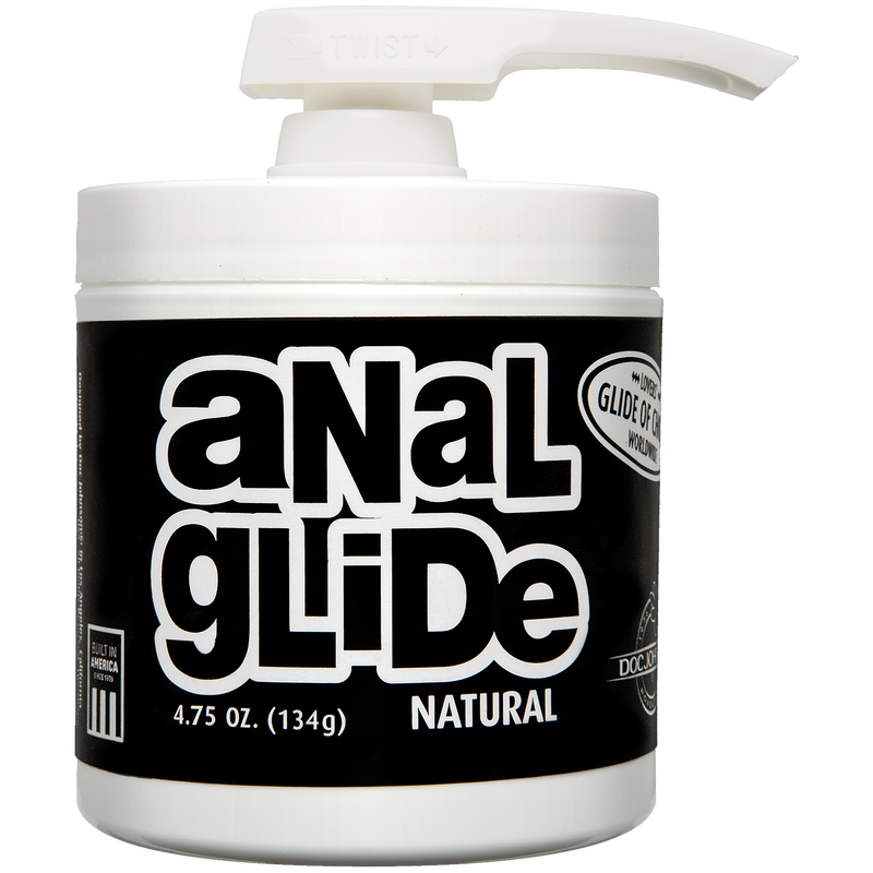 Анальная смазка на масляной основе Doc Johnson Anal Glide Natural (127 г) длительное скольжение реальная фотография