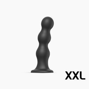 Насадка для страпона Strap-On-Me Dildo Plug Balls Black XXL реальная фотография