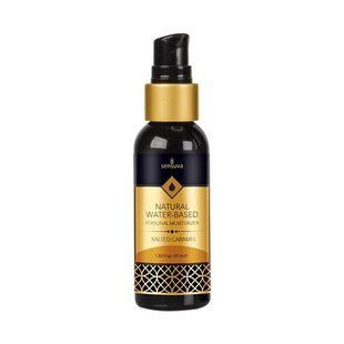 Змазка на водній основі Sensuva Natural Water-Based Salted Caramel (57мл) без гліцерину та парабенів жива фотографія