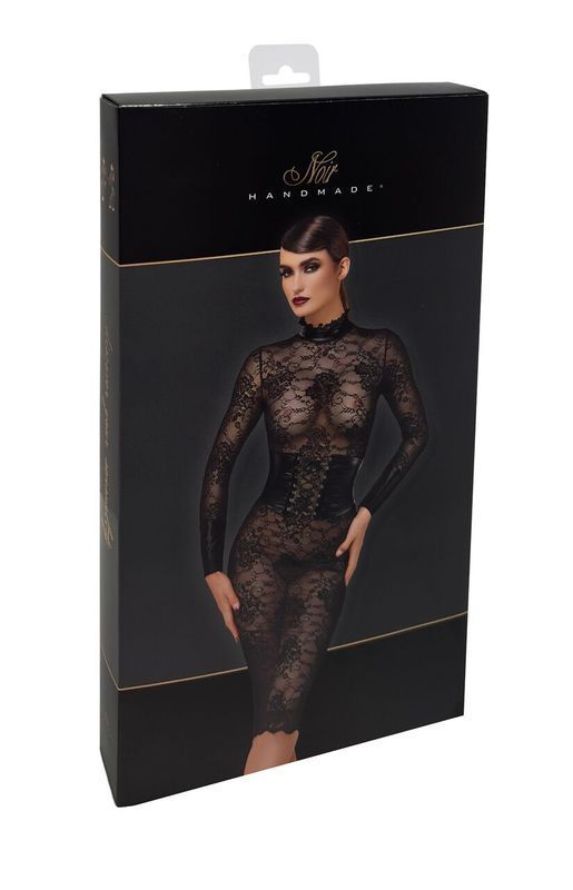 Платье Noir Handmade F375 Noirelle Lace Corset Midi dress XL реальная фотография
