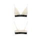 Эластичный топ с кружевом Passion PS001 TOP M, ecru