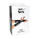 Виниловые митенки Art of Sex - Lora короткие, размер S, цвет черный с эффектом мокрого бархата