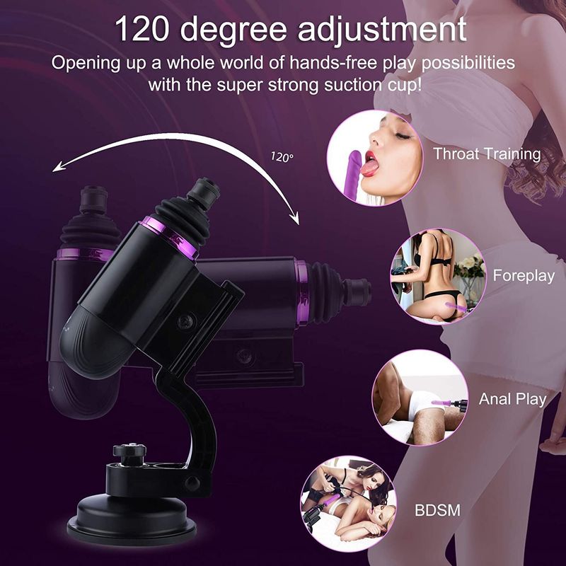 Міні секс-машина Hismith Mini Capsule Sex-Machine with Strong Suction Cup, потужна, перезаряджувана жива фотографія