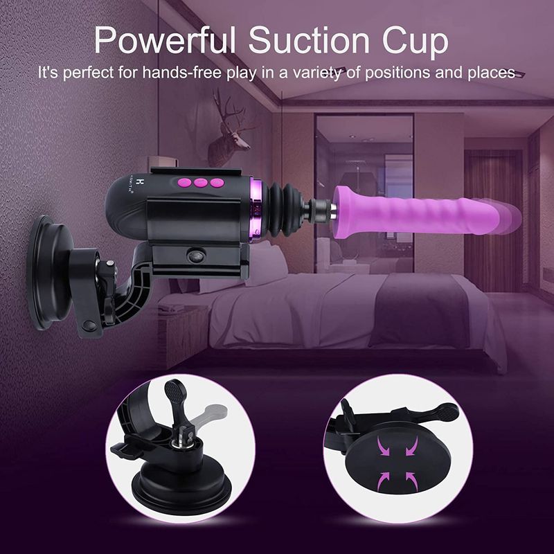 Мини секс-машина Hismith Mini Capsule Sex-Machine with Strong Suction Cup, мощная, перезаряжаемая реальная фотография