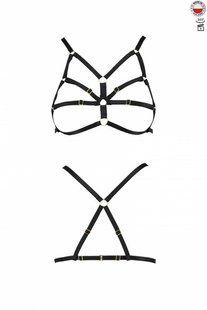 Бюстгальтер-стрепи Passion Exclusive ARMANDA BRA XXL/XXXL, black жива фотографія