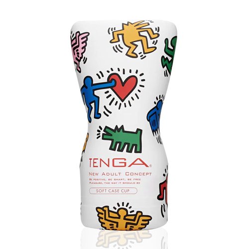 Мастурбатор Tenga Keith Haring Soft Case Cup (м’яка подушечка) стисний жива фотографія