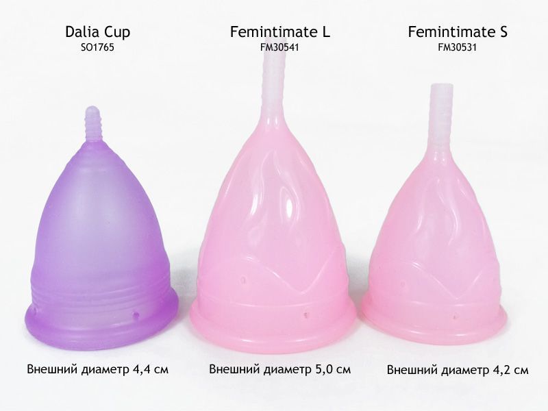 Менструальна чаша Femintimate Eve Cup розмір L, діаметр 3,8 см, для рясних виділень жива фотографія