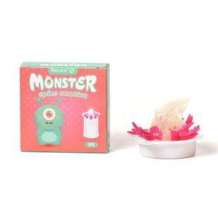 Насадка на член Recare Turquoise Monster Spike Condom (презерватив с усиками) реальная фотография