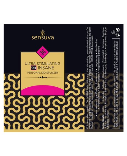 Пробник стимулюючої змазки Sensuva - Ultra-Stimulating On Insane (6 мл) жива фотографія