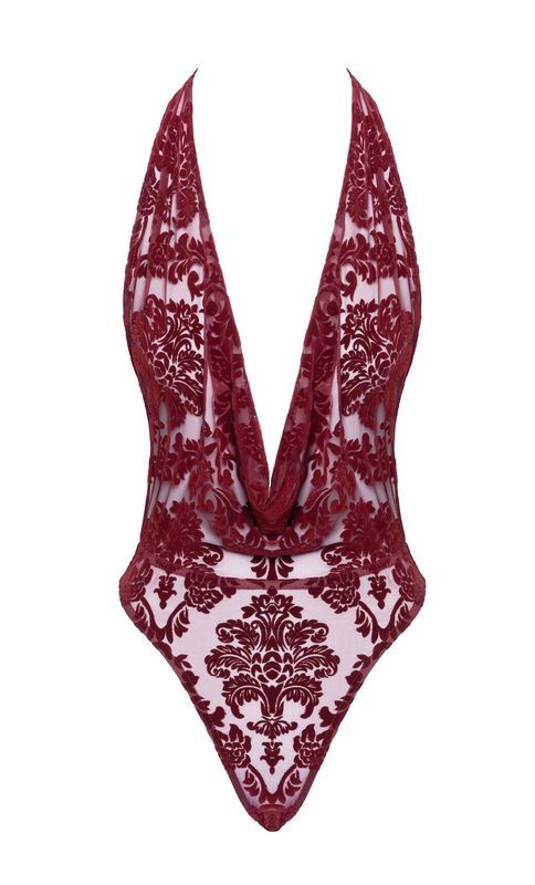 Боді Noir Handmade F386 Kink Royal cascade bodysuit M жива фотографія