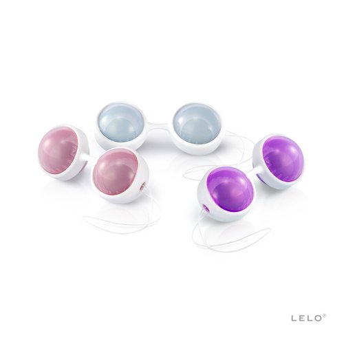 Набір вагінальних кульок LELO Beads Plus, діаметр 3,5 см, змінне навантаження 2х28, 2х37 та 2х60 г жива фотографія