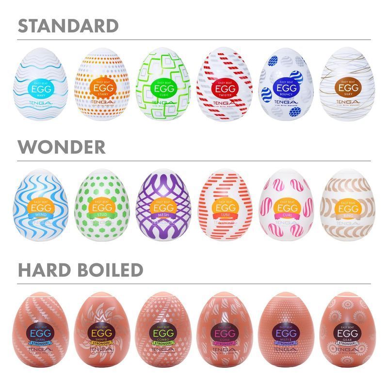 Мастурбатор-яйце Tenga Egg Cubic жива фотографія