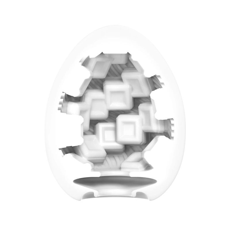 Мастурбатор-яйце Tenga Egg Cubic жива фотографія