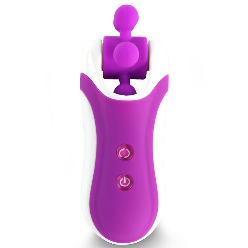 Стимулятор с имитацией оральных ласк FeelzToys - Clitella Oral Clitoral Stimulator Purple реальная фотография