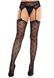 Колготки-чулки Leg Avenue Heart Garterbelt Stockings One Size Black