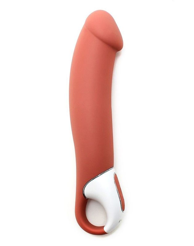 Мощный вибратор Satisfyer Vibes Master, гибкий литой силикон, 12 режимов работы, диаметр 46 мм реальная фотография