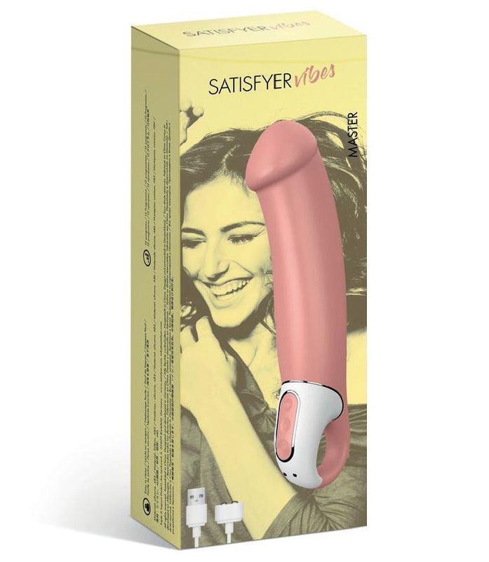 Потужний вібратор Satisfyer Vibes Master, гнучкий літій силікон, 12 режимів роботи, діаметр 46 мм жива фотографія