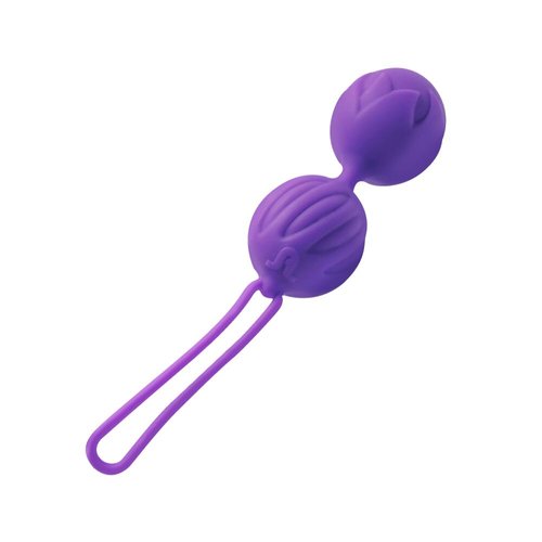 Вагинальные шарики Adrien Lastic Geisha Lastic Balls BIG Violet (L), диаметр 4см, вес 90гр реальная фотография