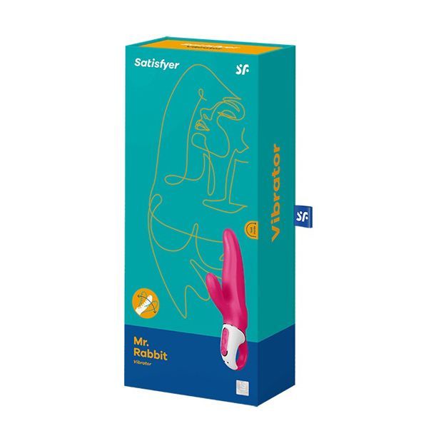 Мощный вибратор-кролик Satisfyer Vibes Mr. Rabbit, два мотора, литой силикон, 12 режимов работы реальная фотография