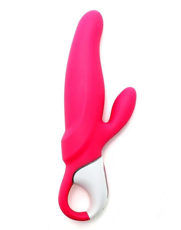 Мощный вибратор-кролик Satisfyer Vibes Mr. Rabbit, два мотора, литой силикон, 12 режимов работы реальная фотография