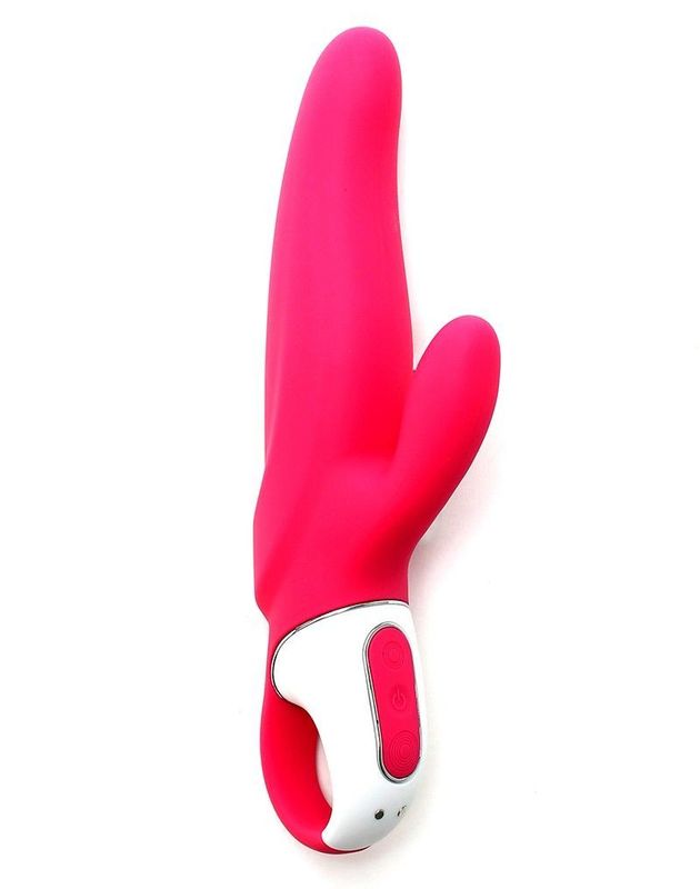 Мощный вибратор-кролик Satisfyer Vibes Mr. Rabbit, два мотора, литой силикон, 12 режимов работы реальная фотография