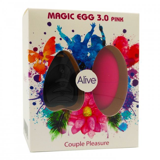 Віброяйце Alive Magic Egg 3.0 Pink із пультом ДУ жива фотографія