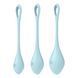 Набор йони бусин Satisfyer Yoni Power 2 Light Blue, диаметр 2-2,5-3см, вес 22-44-73гр реальная фотография