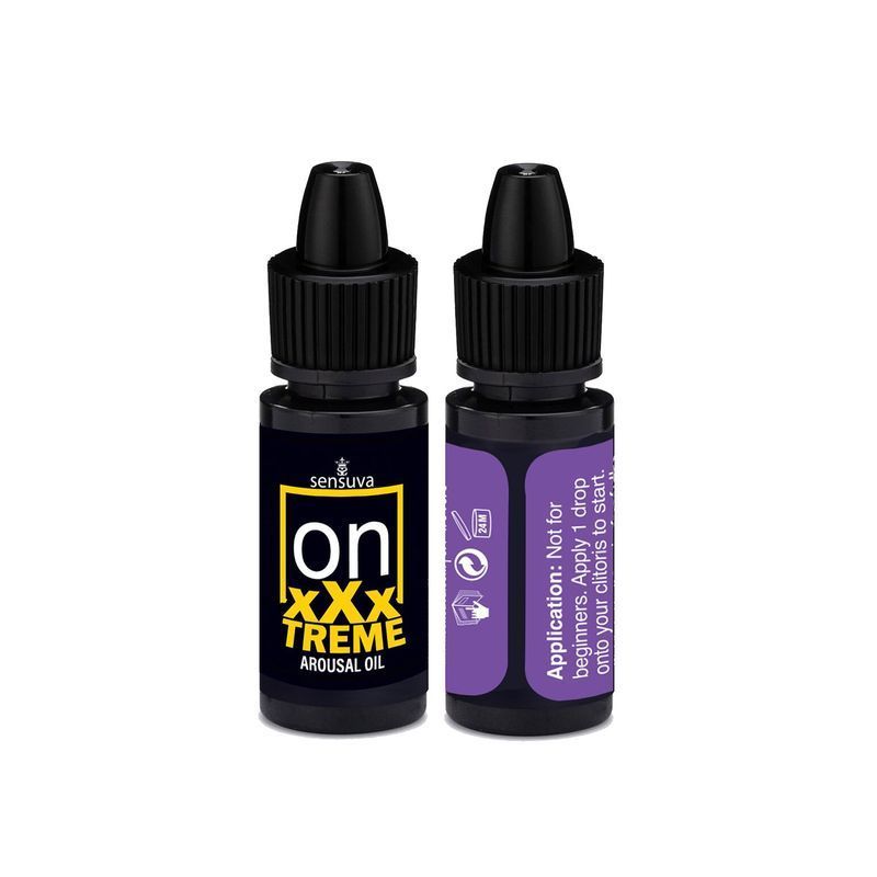 Збуджувальні краплі для клітора Sensuva On xXxTREME Arousal Oil (5 мл) with Antidote (5 мл) + антидот жива фотографія