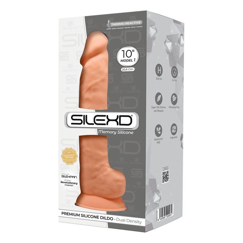 Фаллоимитатор реалистичный SilexD Arnold Flesh (MODEL 5 size 10in), двухслойный, силикон+Silexpan, д реальная фотография