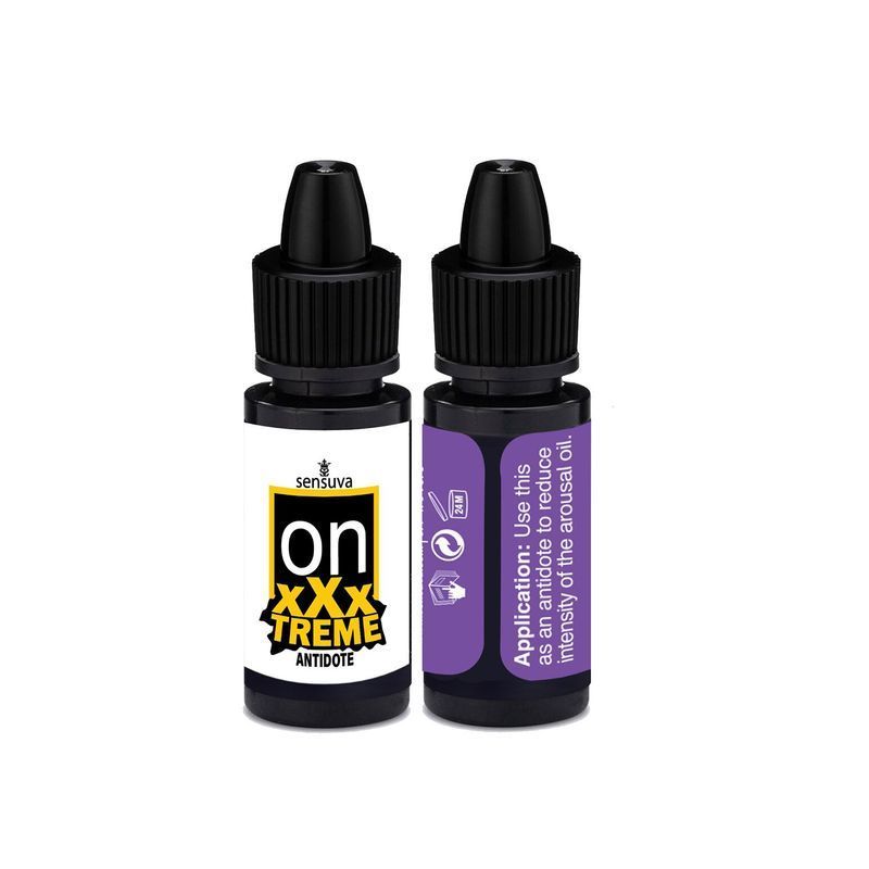 Збуджувальні краплі для клітора Sensuva On xXxTREME Arousal Oil (5 мл) with Antidote (5 мл) + антидот жива фотографія