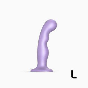 Насадка для страпона Strap-On-Me Dildo Plug P&G Lilas Metallic L реальная фотография