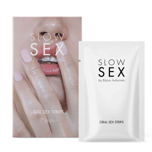 Смужки для орального сексу Bijoux Indiscrets Slow Sex Oral sex strips жива фотографія