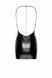 Платье Noir Handmade F307 Mirage, XXL, black, мини, под латекс, открытая спина, декор из стразов