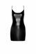 Платье Noir Handmade F307 Mirage, XXL, black, мини, под латекс, открытая спина, декор из стразов