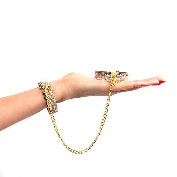 Лакшері наручники-браслети з кристалами Rianne S: Diamond Cuffs, подарункове паковання жива фотографія