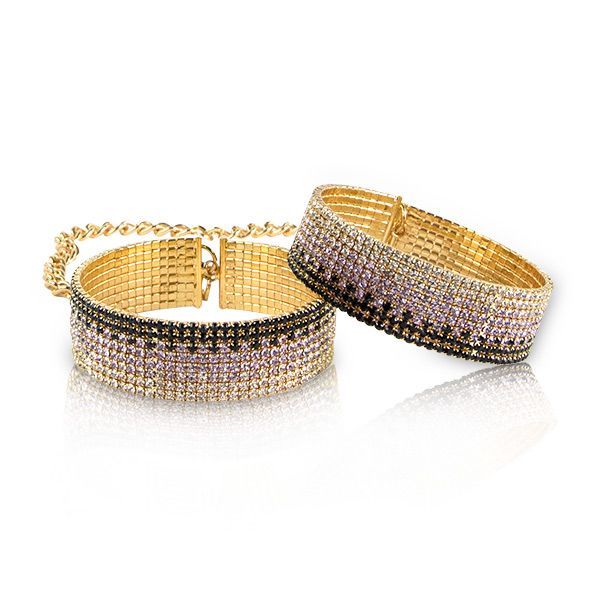 Лакшері наручники-браслети з кристалами Rianne S: Diamond Cuffs, подарункове паковання жива фотографія