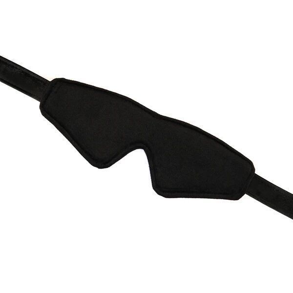 Маска на очі Liebe Seele Boudoir Amor Blindfold Black, щільне прилягання, оксамитовий фініш жива фотографія