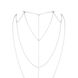 Цепочка для спины Bijoux Indiscrets Magnifique Back and Cleavage Chain - Silver, украшение для тела