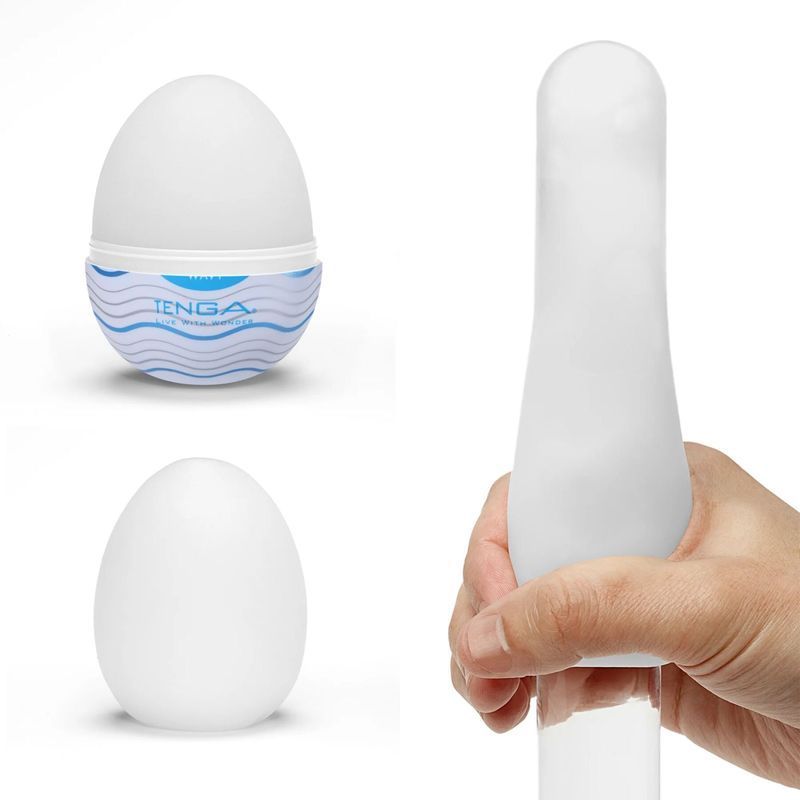Мастурбатор-яйце Tenga Egg Silky жива фотографія