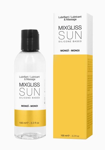 Лубрикант на силиконовой основе MixGliss SUN MONOI (100 мл) с ароматом масла Монои реальная фотография
